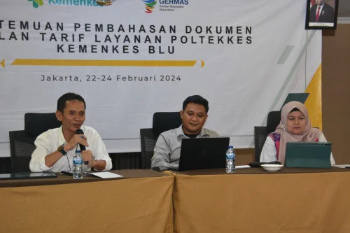 Pertemuan Pembahasan Dokumen Usulan Tarif Layanan Poltekkes Kemenkes BLU