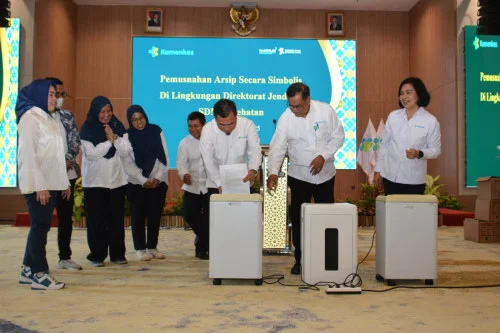 PEMUSNAHAN ARSIP  DIREKTORAT JENDERAL SUMBER DAYA MANUSIA KESEHATAN