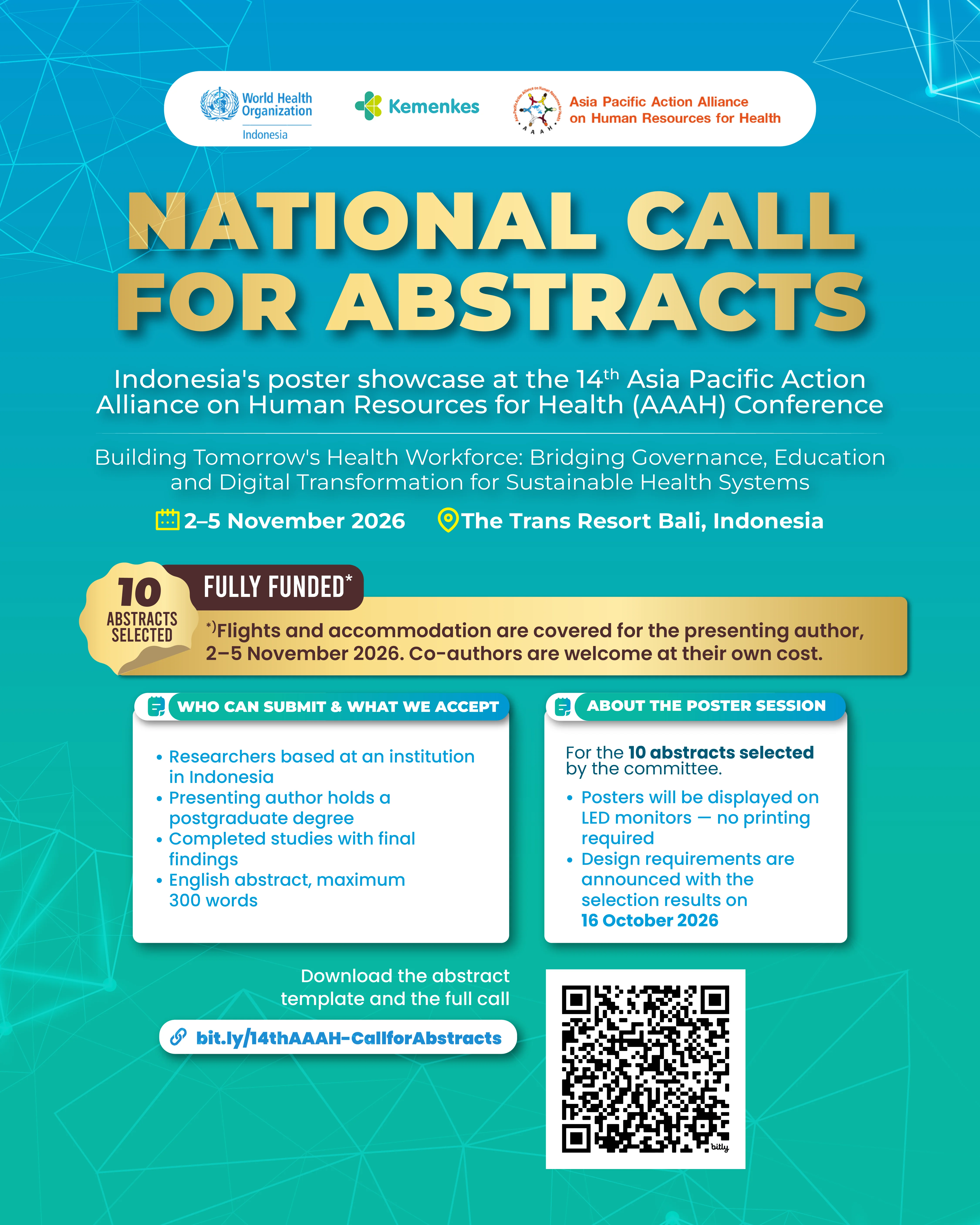 NATIONAL CALL FOR ABSTRACTS — AAAH 2026