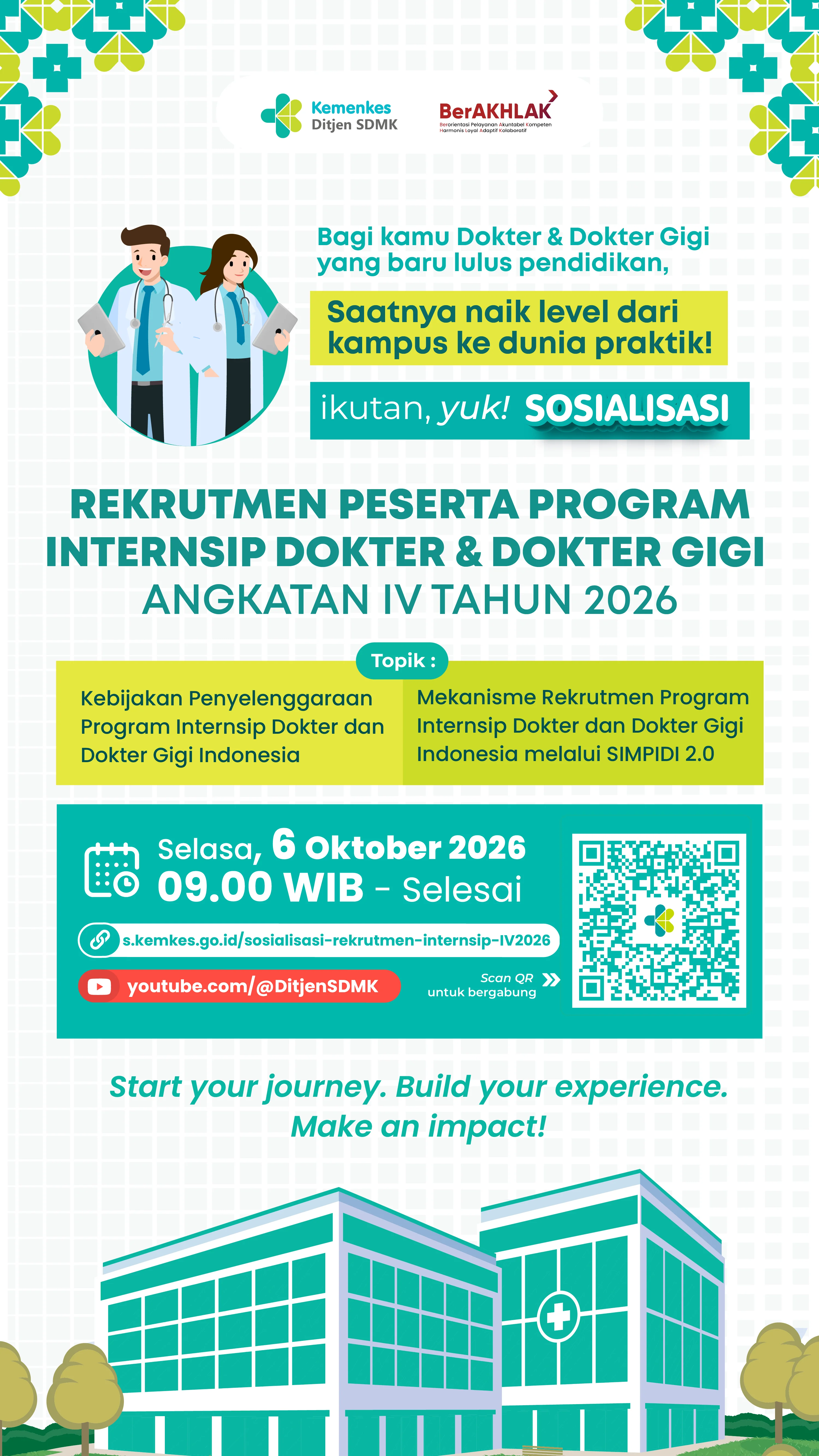 Sosialisasi Rekrutmen Peserta Program Internsip Dokter dan Dokter Gigi Angkatan IV Tahun 2026